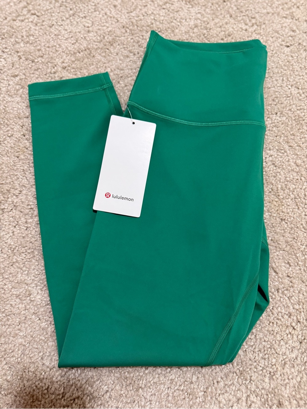 NWT Lululemon Green High-Rise Leggings